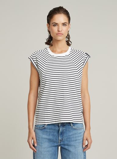 Top Seam Detail Stripe Loose